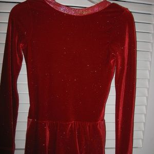 Sparkle Red  Figure Skating Competition Dress